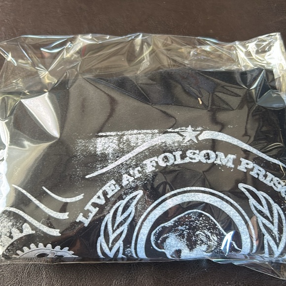 Johnny Cash Live At Folsom Prison Blues Graphic Tee Men's 3XL Short Sleeve Black - Picture 7 of 7